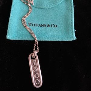 Tiffany & Co. Sterling Silver Bar Necklace